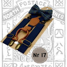 Load image into Gallery viewer, Gamaldags axlabönd og slaufa