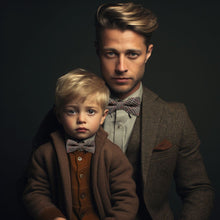 Load image into Gallery viewer, Tweed ullarslaufur á pabba og mig