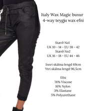 Load image into Gallery viewer, Ítalskar Wet Look Wax buxur