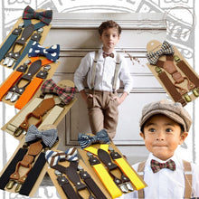 Load image into Gallery viewer, Gamaldags axlabönd og slaufa