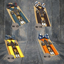 Load image into Gallery viewer, Gamaldags axlabönd og slaufa