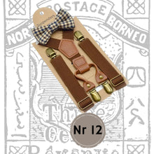 Load image into Gallery viewer, Gamaldags axlabönd og slaufa