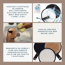 Load image into Gallery viewer, Örtrefja Andlits Hreinsipúðar