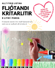 Load image into Gallery viewer, Fljótandi Krítarlitir