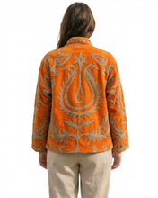 Load image into Gallery viewer, Arvin Velvet Jakki Orange
