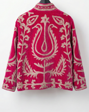 Load image into Gallery viewer, Arvin Velvet Jakki Dark Pink