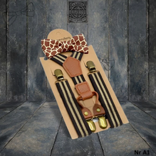 Load image into Gallery viewer, Gamaldags axlabönd og slaufa