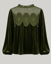 Load image into Gallery viewer, Naomi Velvet Toppur Army Green