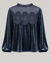 Load image into Gallery viewer, Naomi Velvet Toppur Grey/Blue