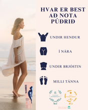 Load image into Gallery viewer, WOMN Fljótandi Líkamspúður fyrir viðkvæma staði