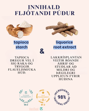 Load image into Gallery viewer, WOMN Fljótandi Líkamspúður fyrir viðkvæma staði