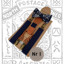 Load image into Gallery viewer, Gamaldags axlabönd og slaufa