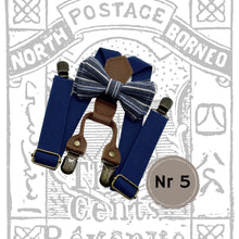 Load image into Gallery viewer, Gamaldags axlabönd og slaufa