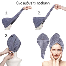 Load image into Gallery viewer, Turban handklæði fyrir hárið