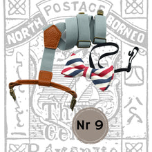 Load image into Gallery viewer, Gamaldags axlabönd og slaufa