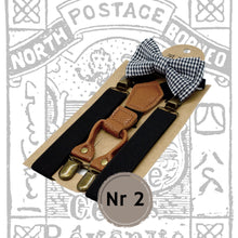 Load image into Gallery viewer, Gamaldags axlabönd og slaufa