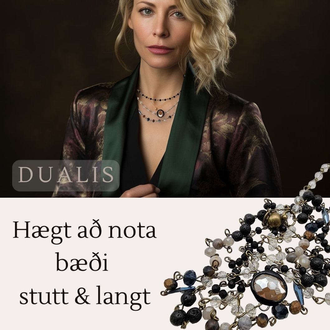 Dualis Hálsmen Notast Bæði Stutt & Langt