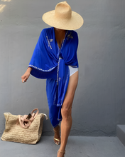 Load image into Gallery viewer, Bali Kimono Blue
