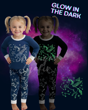 Load image into Gallery viewer, Glow Náttföt Einhyrningur
