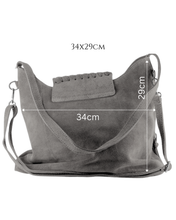 Load image into Gallery viewer, Harley Ítölsk Rúskinnstaska Mocha
