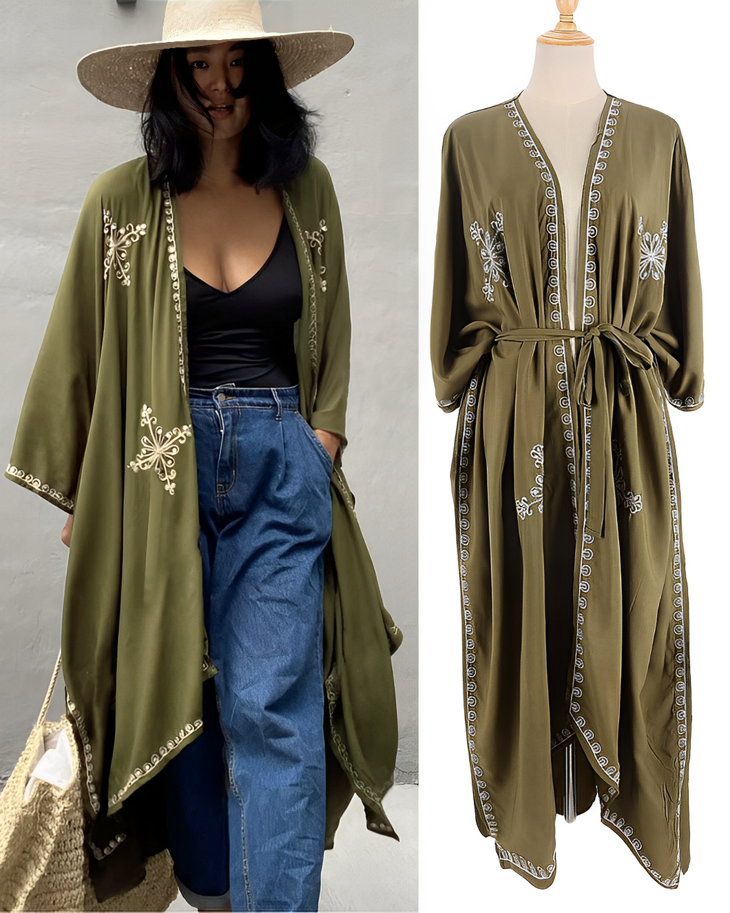 Bali Kimono Khaki