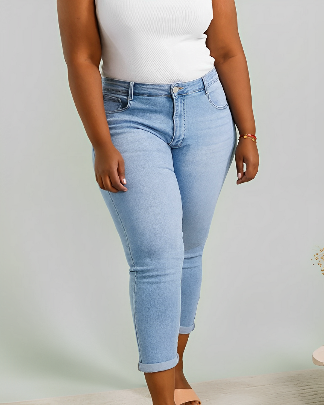 G-Smack Mom Fit Stretch Gallabuxur Stærðir 44-54