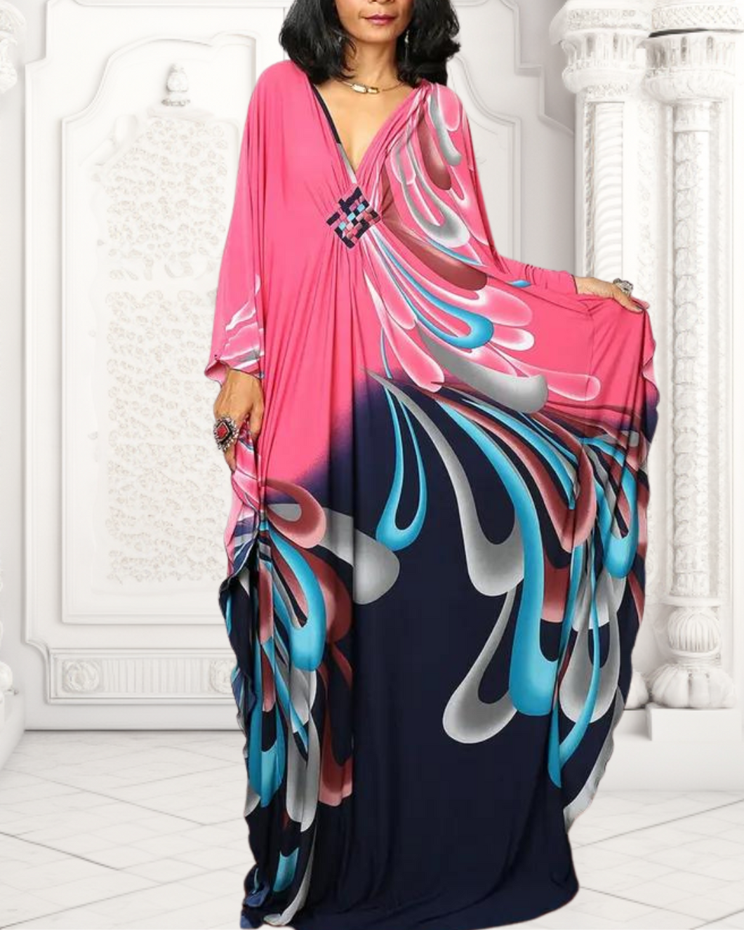 Pink Water Kaftan
