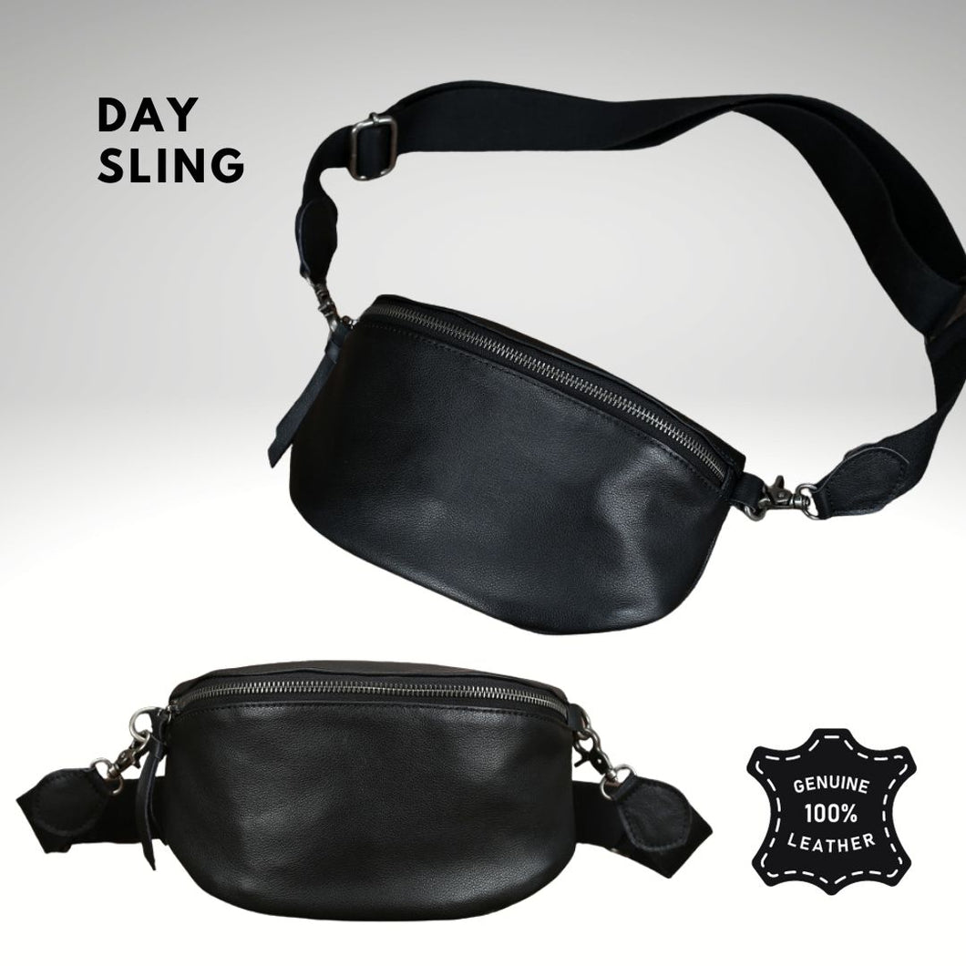Day Sling Taska Ekta Leður