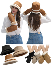 Load image into Gallery viewer, Gervi Rúskinn Hattar &amp; Lúffur
