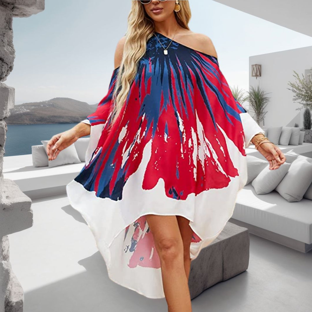 Ramona Poncho kjóll 2 Litir