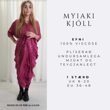 Load image into Gallery viewer, Myiaki Plíseraður Kögur Kjóll
