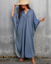 Load image into Gallery viewer, Denim Like Kaftan Kjóll
