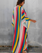 Load image into Gallery viewer, Strong Stripe Kaftan Kjóll
