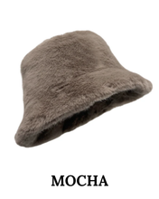 Load image into Gallery viewer, Faux Fur Bucket Hattur

