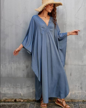 Load image into Gallery viewer, Denim Like Kaftan Kjóll
