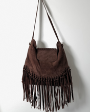 Load image into Gallery viewer, Harley Ítölsk Rúskinnstaska Chocolate
