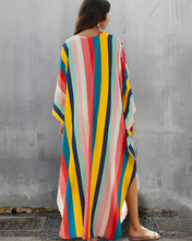Load image into Gallery viewer, Strong Stripe Kaftan Kjóll

