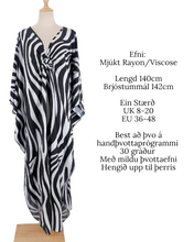 Load image into Gallery viewer, Zebra Kaftan - Mjúkt Rayon

