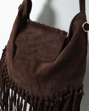 Load image into Gallery viewer, Harley Ítölsk Rúskinnstaska Chocolate
