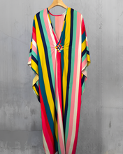 Load image into Gallery viewer, Strong Stripe Kaftan Kjóll
