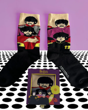 Load image into Gallery viewer, Bítlarnir Sokkar Yellow Submarine Faces
