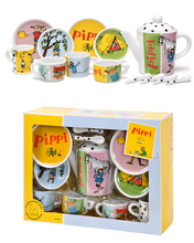 Load image into Gallery viewer, Lína Langsokkur Postulíns Kaffistell
