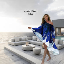 Load image into Gallery viewer, Ramona Satin Poncho kjóll 5 litir
