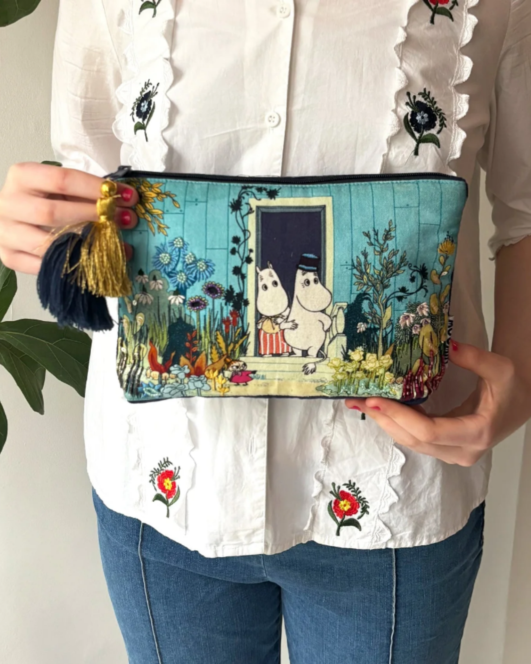 Moomin Sléttflauel/Canvas Snyrtitaska