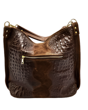 Load image into Gallery viewer, Toscana Stór Ítölsk Leðurtaska Cognac
