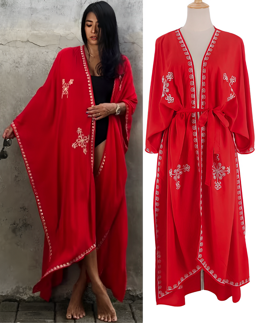 Bali Kimono Red