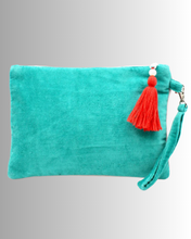 Load image into Gallery viewer, Seahorse Sléttflauel Snyrtitaska
