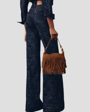 Load image into Gallery viewer, Tanis Ítölsk Rúskinnstaska Cognac
