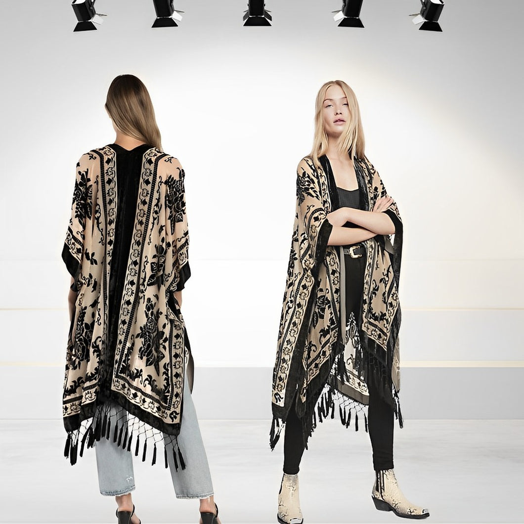 Flauelis Kimono Tan