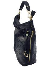 Load image into Gallery viewer, Toscana Stór Ítölsk Leðurtaska Noir

